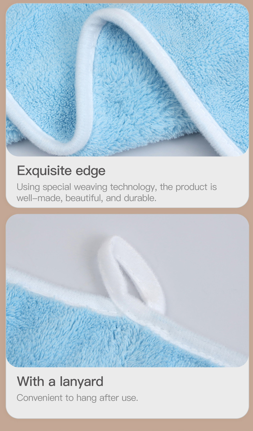 Solid Color Bear Towel-4